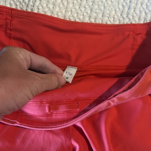Lululemon speed up Shorts - Red Orange (6tall) - Picture 6 of 8
